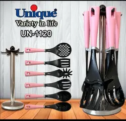 سرویس 7 پارچه کفگیر ملاقه رنگی یونیک کد UN_1120