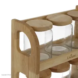 سرویس حبوبات و ادویه چوبی یونیک کد UN-6127