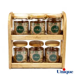 سرویس حبوبات و ادویه چوبی یونیک کد UN-6127