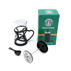 فرنچ پرس جعبه سبز دسته قلبی 350 میل