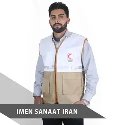 لباس کار جلیقه هلال احمر کد 23