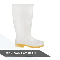 چکمه لاستیکی سفید ساق بلند شیما