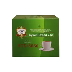 چای سبز ساچمه ای آیسان STD:5050 کارتن ۱۰ کیلویی