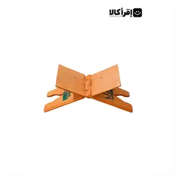 رحل قرآن چوبی رنگ با عکس مکه و مدینه