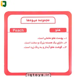 فلش کارت تصویری میوه ها (ببین و بخوان)