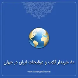 80 خریدار گلاب و عرقیجات ایران در جهان