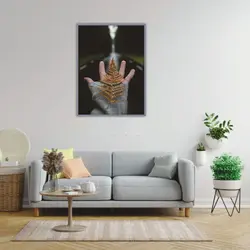 تابلو دکوراتیو طبیعت طرح برگ