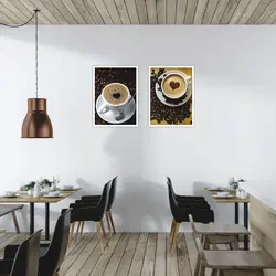 تابلو دو تکه کافی شاپ  کد 47