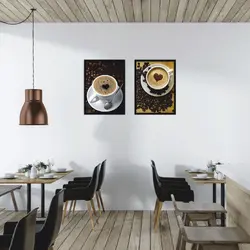 تابلو دو تکه کافی شاپ  کد 47