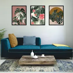 تابلو برگ سه تکه کد 48