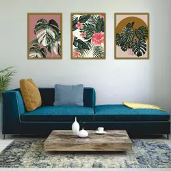 تابلو برگ سه تکه کد 48