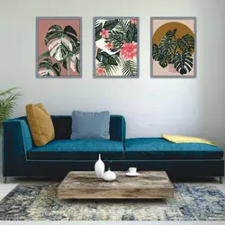 تابلو برگ سه تکه کد 48