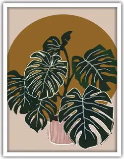 تابلو برگ سه تکه کد 48