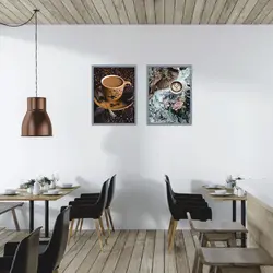 تابلو دو تکه کافی شاپ  کد 74