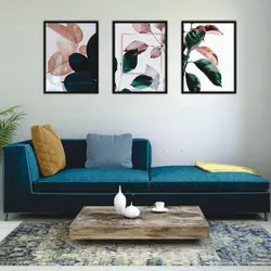 تابلو برگ سه تکه کد 75