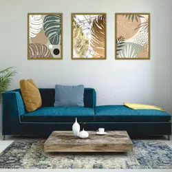 تابلو برگ سه تکه کد 84