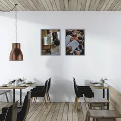 تابلو دو تکه کافی شاپ  کد 87