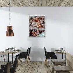 تابلو یک تکه کافی شاپ  کد 97