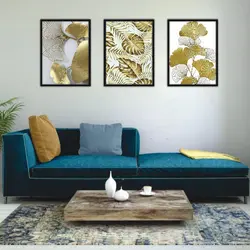 تابلو برگ سه تکه کد 129