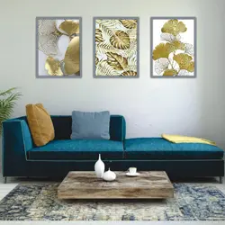 تابلو برگ سه تکه کد 129