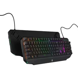 کیبورد مکانیکال مخصوص بازی پرودو مدل PDX217 ا Porodo Mechanical Gaming Keyboard Ultra With Rainbow Lighting And Aluminum Panel