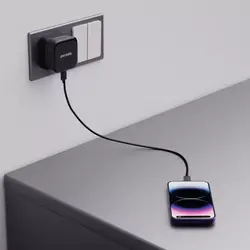 شارژر دوگانه USB-C پورودو مدل PD-FWCH012-L | همراه کابل Type-C به لایتنینگ