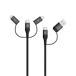 کابل شارژ چندکاره پرودو مدل PD-LCMUBR-BK