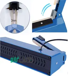 دستگاه پرس حرارتی و دوخت پلاستیک 40 سانتیمتر مدل PFS-400