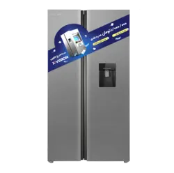 یخچال و فریزر ساید بای ساید ایکس ویژن مدل TS552 ASD رنگ استیل