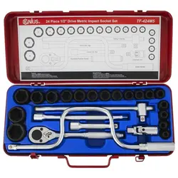 جعبه بکس جنیوس 24 پارچهgenius Tools 24 Piece 1/2