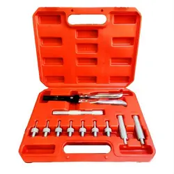 ست 11 پارچه انبر ساق سوپاپ (سیل کش) و جا انداز سوپاپ11 Pieces Valve Stem Oil Seal Auto Seating Pliers Remover Installer Tool Set