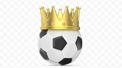 تصویر PNG توپ فوتبال و تاج پادشاهی - ایران پیک | پیکفری