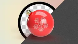 تصویر PNG طراحی سه بعدی توپ کریسمس - ایران پیک | پیکفری