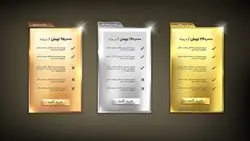 وکتور فارسی قالب جدول قیمت گذاری و انتخاب پلن - ایران پیک | پیکفری