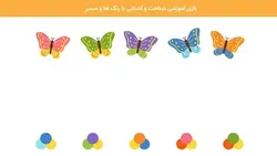 وکتور بازی آموزشی شناخت و آشنایی با رنگ ها و مسیر - ایران پیک | پیکفری