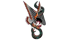 وکتور تاتو طرح نبرد عقاب و مار - ایران پیک | پیکفری