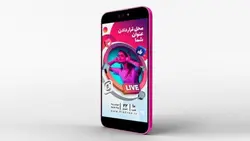 فایل لایه باز بنر استوری اینستاگرام طرح پخش زنده و لایو - ایران پیک | پیکفری