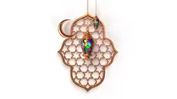 فایل لایه باز طرح سه بعدی ماه مبارک رمضان - ایران پیک | پیکفری