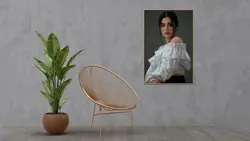 فایل لایه باز موکاپ قاب عکس روی دیوار اتاق - ایران پیک | پیکفری