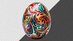 تصویر PNG کلوزآپ تخم مرغ رنگی نوروز - ایران پیک | پیکفری