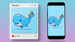 فایل لایه باز بنر فارسی پست و استوری نوروز طرح نهنگ - ایران پیک | پیکفری