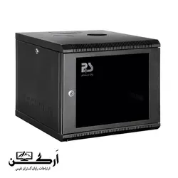 رک دیواری 12 یونیت عمق 60 مشکی پایا سیستم