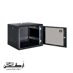 رک دیواری 12 یونیت عمق 60 مشکی پایا سیستم