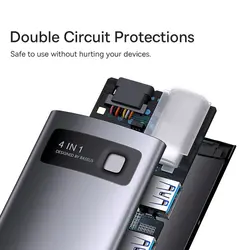 هاب 4 بورت USB-C باسئوس مدل WKWG070013