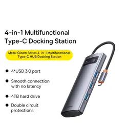 هاب 4 بورت USB-C باسئوس مدل WKWG070013