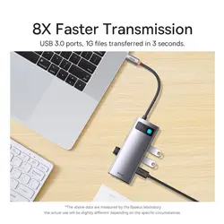 هاب 4 بورت USB-C باسئوس مدل WKWG070013