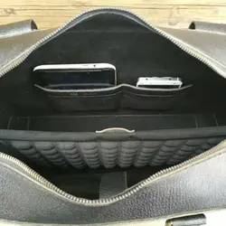 چمدان خلبانی و کیف دیپلمات مسافرتی چرمی مشکی مدل i-110 ایزاکو