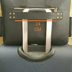 چمدان خلبانی و کیف دیپلمات مسافرتی چرمی مشکی مدل i-110 ایزاکو