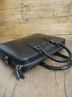 کیف دیپلمات ، لپ تاب و اداری چرم گاوی فوق باریک i-118 ایزاکو