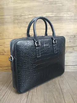 کیف دیپلمات ، لپ تاب و اداری چرم گاوی فوق باریک i-118 ایزاکو